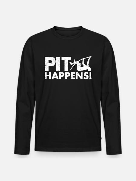 Fun Pole Vault Pole Vault - Men's Premium Organic Long Sleeve Shirt - black