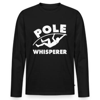 Funny Pole Vault Pole Vault Pole Vault - Men's Premium Organic Long Sleeve Shirt - black - Front - Nico (187cm)
