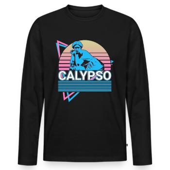 Calypso Goddess Ancient Greek Greek Myth - Men's Premium Organic Long Sleeve Shirt - black - Front - Nico (187cm)