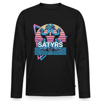 Satyrs Fauns Mythical creatures Ancient Greek mytholo - Men's Premium Organic Long Sleeve Shirt - black - Front - Nico (187cm)