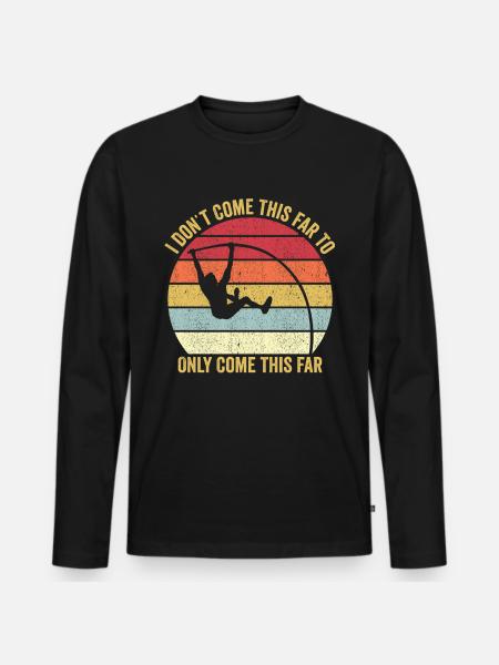 Fun Pole Vault Pole Vault - Men's Premium Organic Long Sleeve Shirt - black