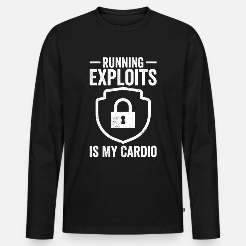 Cybersecurity Computer Security Cybersecurity - Men's Premium Organic Long Sleeve Shirt - black