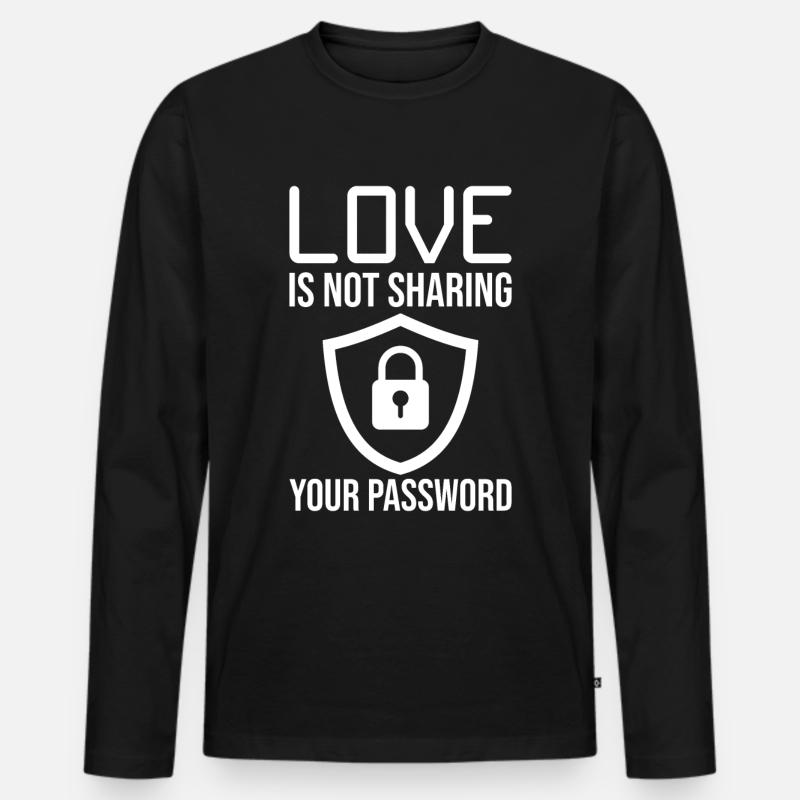 Cybersecurity Computersicherheit Cybersecurity - Männer Premium Bio Langarmshirt - Schwarz