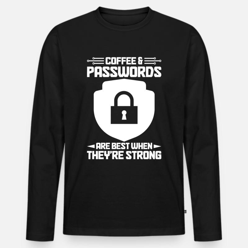 Cybersecurity Computersicherheit Cybersecurity - Männer Premium Bio Langarmshirt - Schwarz