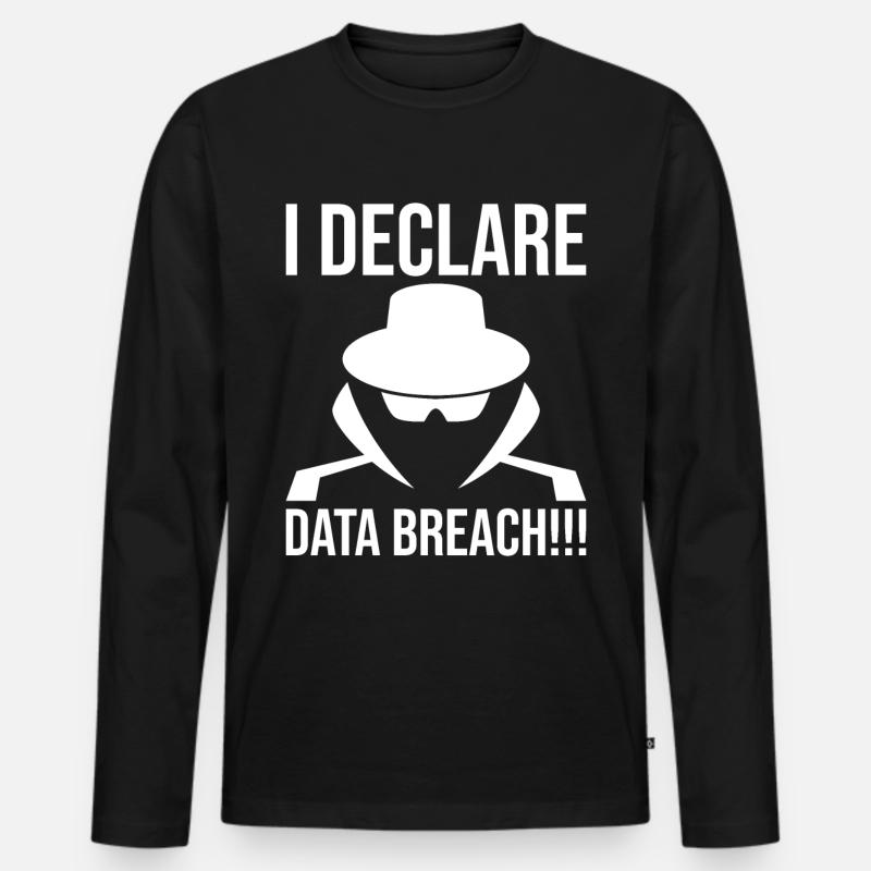 Cybersecurity Computer Security Cybersecurity - Men's Premium Organic Long Sleeve Shirt - black