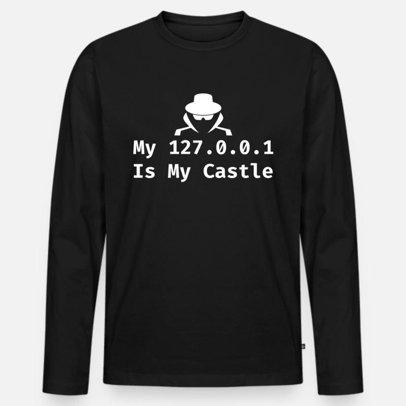 Cybersecurity Computer Security Cybersecurity - Men's Premium Organic Long Sleeve Shirt - black