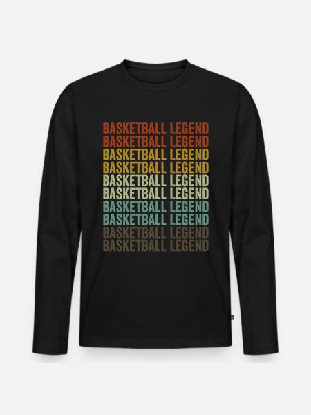 Basketball Legend Basketball Legend - Men's Premium Organic Long Sleeve Shirt - black
