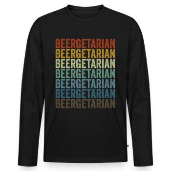Beer Getarians Craft Beer Lovers Beer Breweries - Men's Premium Organic Long Sleeve Shirt - black - Front - Nico (187cm)