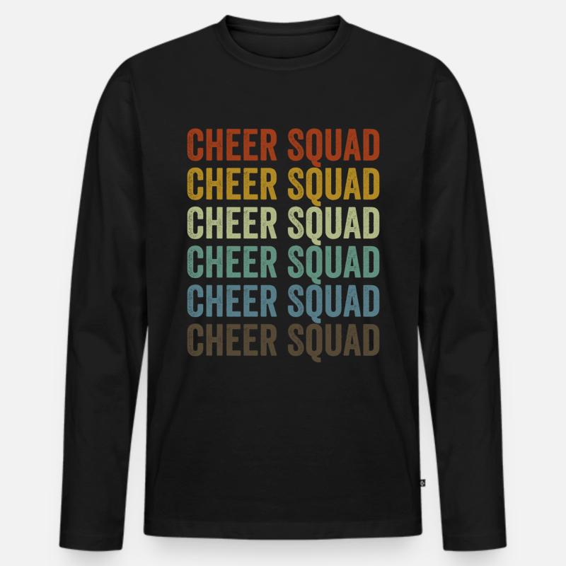 Cheer Squad Cheer Team - Männer Premium Bio Langarmshirt - Schwarz