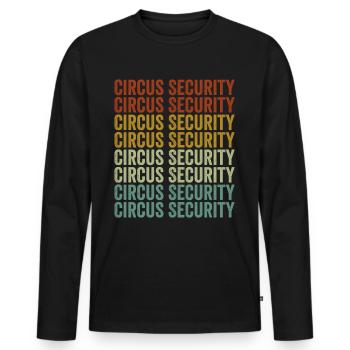 Circus Safety Circus staff Circus lovers L - Men's Premium Organic Long Sleeve Shirt - black - Front - Nico (187cm)