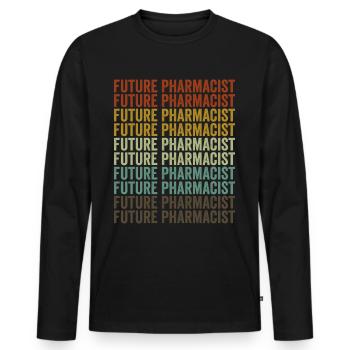 Future pharmacist Pharmacist Pharmacist - Men's Premium Organic Long Sleeve Shirt - black - Front - Nico (187cm)