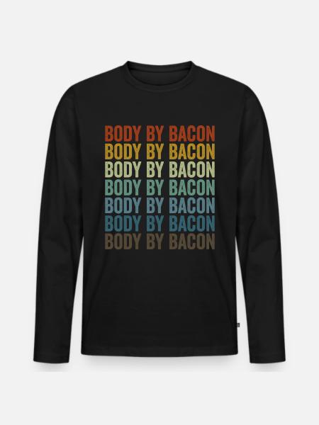 Body of Bacon Bacon Lover - Men's Premium Organic Long Sleeve Shirt - black