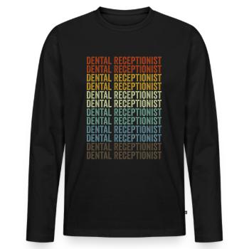 Zahnarzthelferin Zahnärztin Kieferorthopädin Stude - Männer Premium Bio Langarmshirt - Schwarz - Vorne - Nico (187cm)