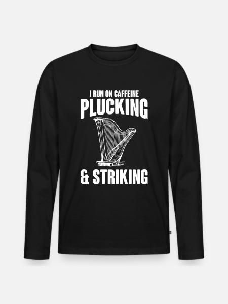Harpist Harpist - Men's Premium Organic Long Sleeve Shirt - black