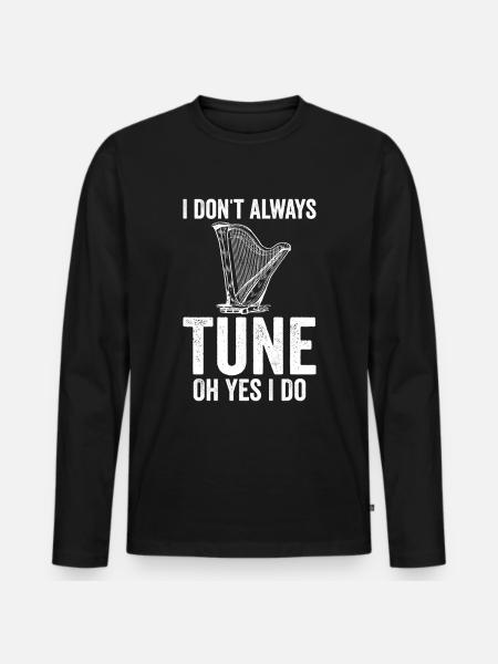 Harpist Harpist - Men's Premium Organic Long Sleeve Shirt - black