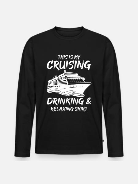 Funny cruising - Men's Premium Organic Long Sleeve Shirt - black