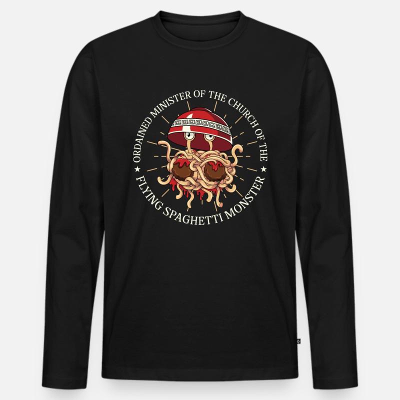 FSM - Männer Premium Bio Langarmshirt - Schwarz