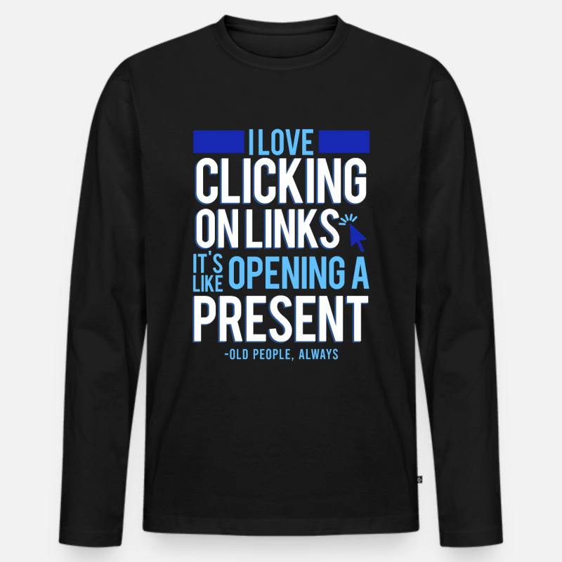 Cybersicherheit Hacking IT - Männer Premium Bio Langarmshirt - Schwarz
