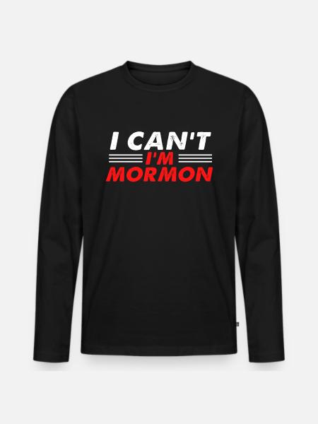 LDS missionary - Men's Premium Organic Long Sleeve Shirt - black