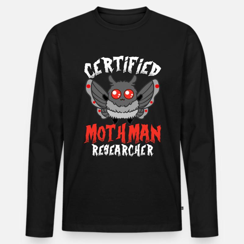Kryptide Folklore - Männer Premium Bio Langarmshirt - Schwarz