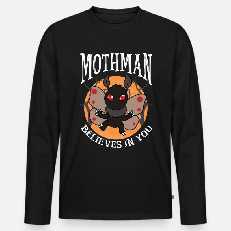 Kryptide Folklore - Männer Premium Bio Langarmshirt - Schwarz