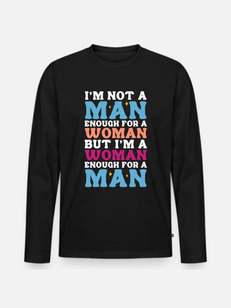 Femboy Crossdressing - Men's Premium Organic Long Sleeve Shirt - black