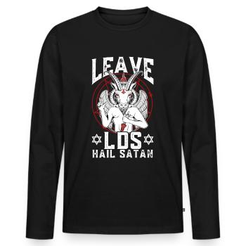 Ex-Mormon Post-Mormon Exmo - T-shirt manches longues Premium bio Homme - noir - Devant - Nico (187cm)