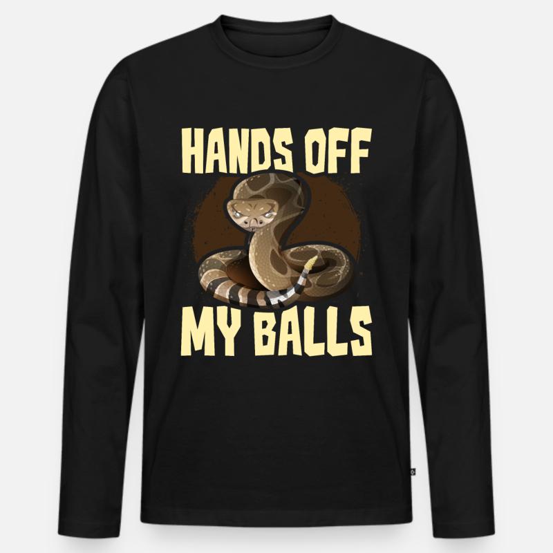 Serpent python royal - T-shirt manches longues Premium bio Homme - noir