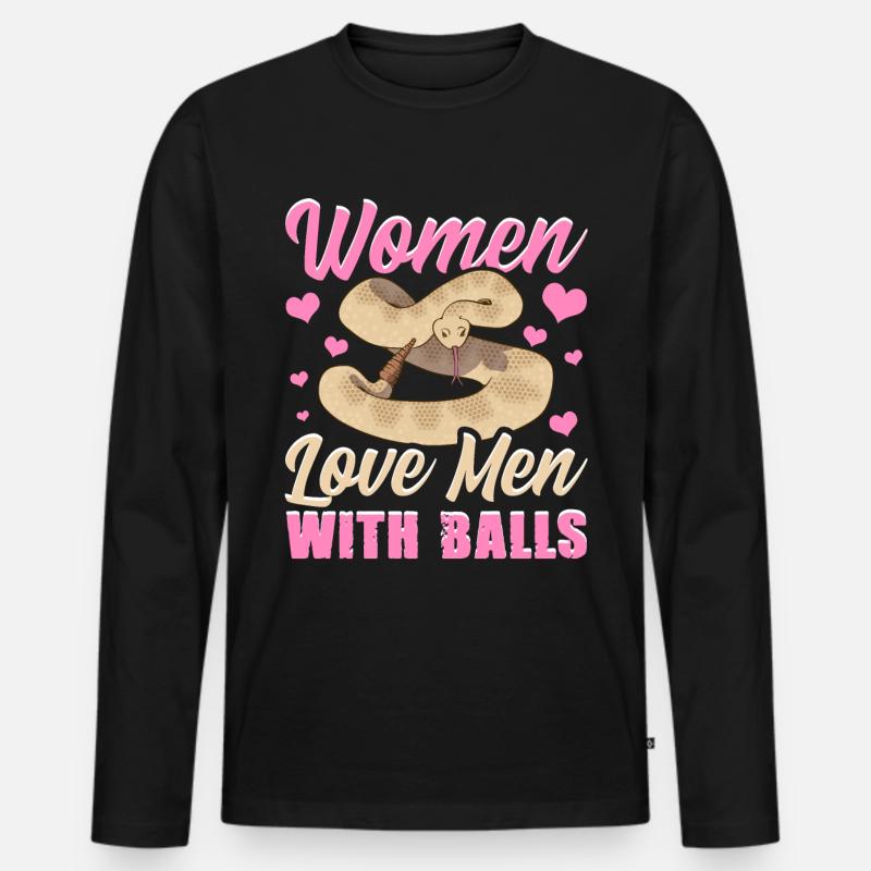 Ball python snake - Men's Premium Organic Long Sleeve Shirt - black