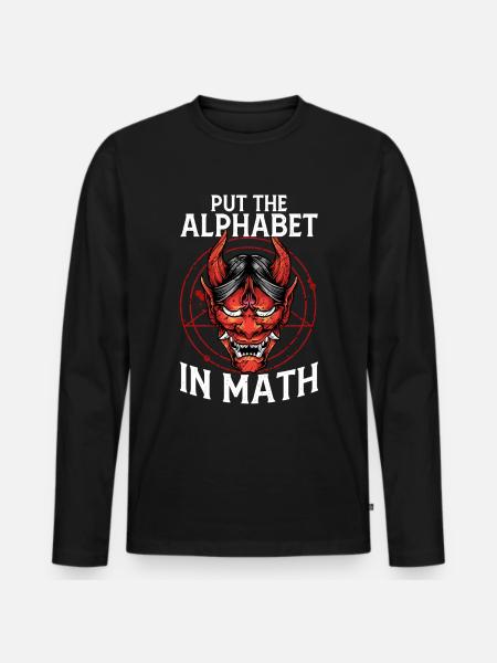 Funny Satanism Satanic Satan - Men's Premium Organic Long Sleeve Shirt - black