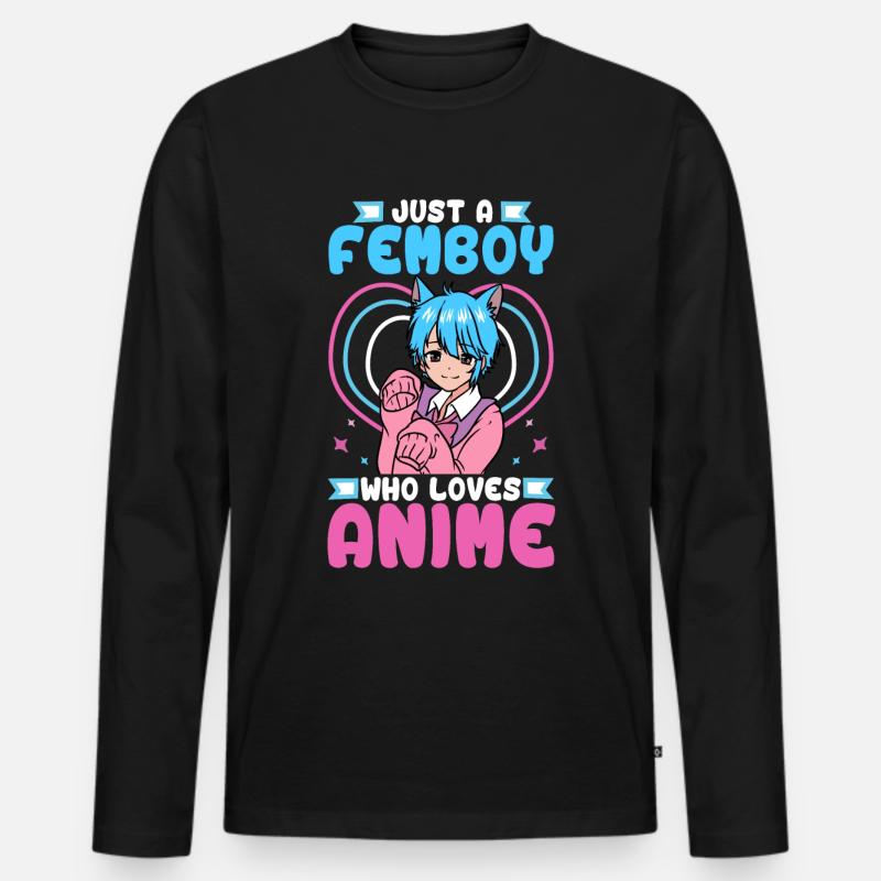 Cross Dressing - Männer Premium Bio Langarmshirt - Schwarz