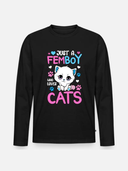 Cross Dressing - Men's Premium Organic Long Sleeve Shirt - black