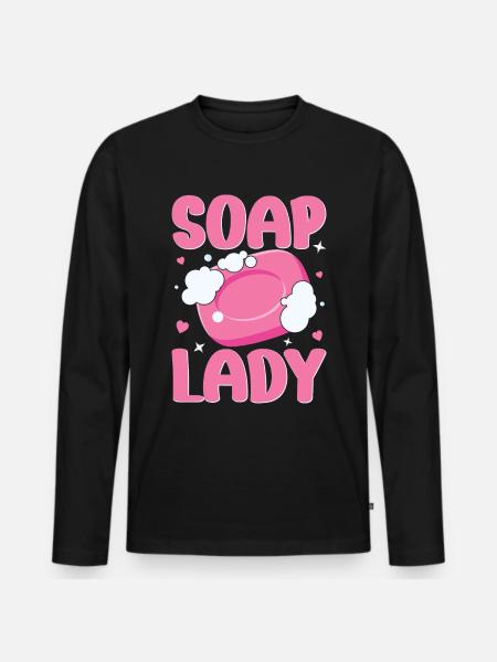 Soap Making, Soap Maker, Soapologist - Men's Premium Organic Long Sleeve Shirt - black