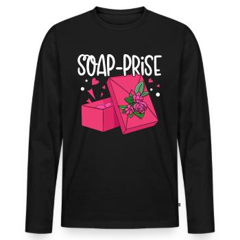 Seifenherstellung Seifenhersteller Soapologist - Männer Premium Bio Langarmshirt - Schwarz - Vorne - Nico (187cm)