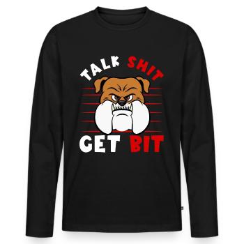 Furry Fandom Kürbisse Fursona - Männer Premium Bio Langarmshirt - Schwarz - Vorne - Nico (187cm)