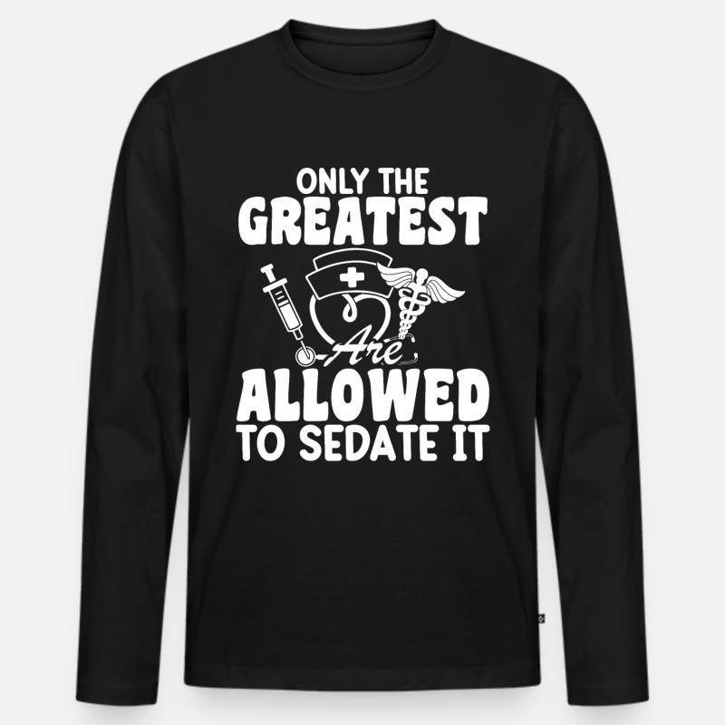 Anästhesist - Männer Premium Bio Langarmshirt - Schwarz