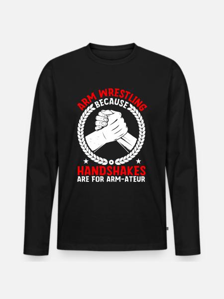 Arm wrestler - Men's Premium Organic Long Sleeve Shirt - black