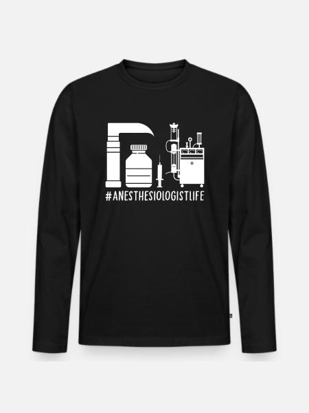 Anesthesiologist Anesthesiology - Men's Premium Organic Long Sleeve Shirt - black
