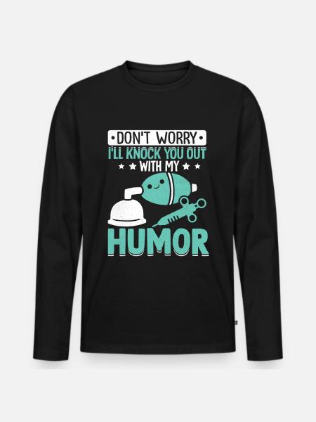 Anesthesiologist Anesthesiology - Men's Premium Organic Long Sleeve Shirt - black