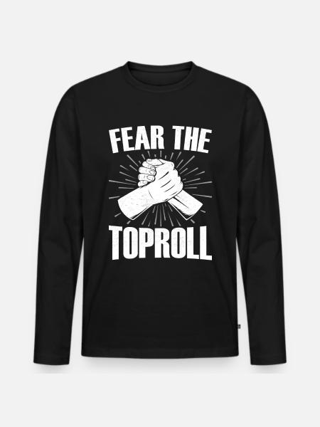 Arm wrestling arm wrestler - Men's Premium Organic Long Sleeve Shirt - black