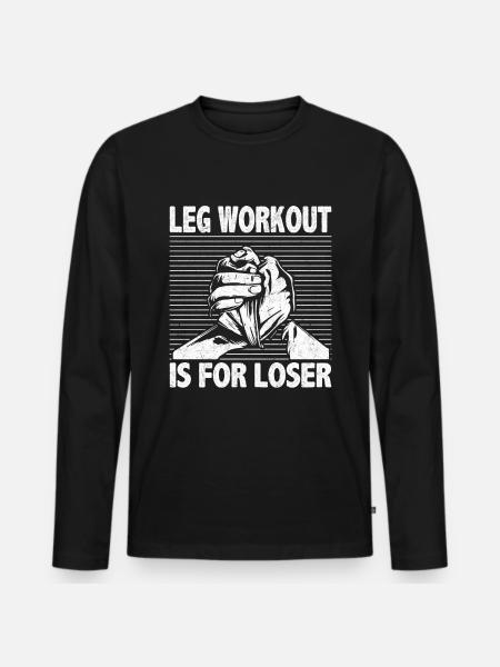Arm wrestling arm wrestler - Men's Premium Organic Long Sleeve Shirt - black