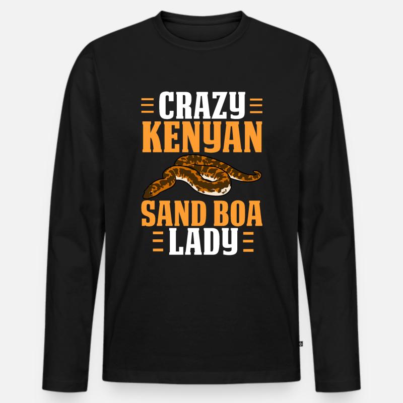 Schlangenbesitzer - Männer Premium Bio Langarmshirt - Schwarz