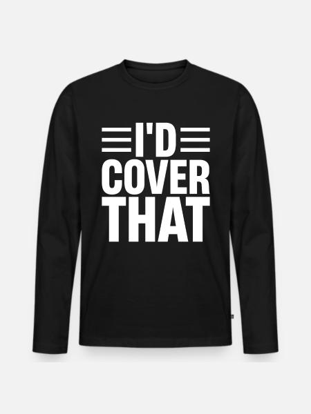 Funny insurance broker - Men's Premium Organic Long Sleeve Shirt - black