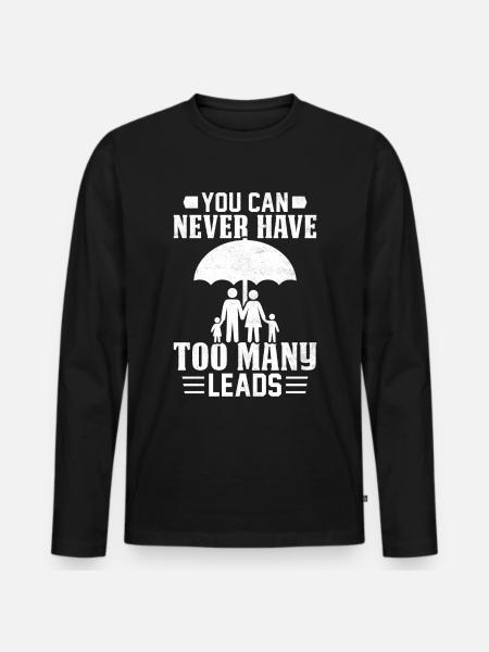 Funny insurance broker - Men's Premium Organic Long Sleeve Shirt - black