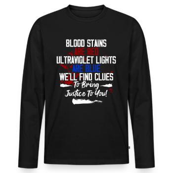 Funny coroner - Men's Premium Organic Long Sleeve Shirt - black - Front - Nico (187cm)