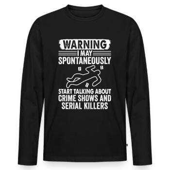 Funny coroner - Men's Premium Organic Long Sleeve Shirt - black - Front - Nico (187cm)