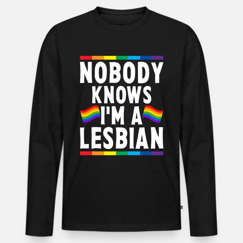 LGBTQ - Männer Premium Bio Langarmshirt - Schwarz