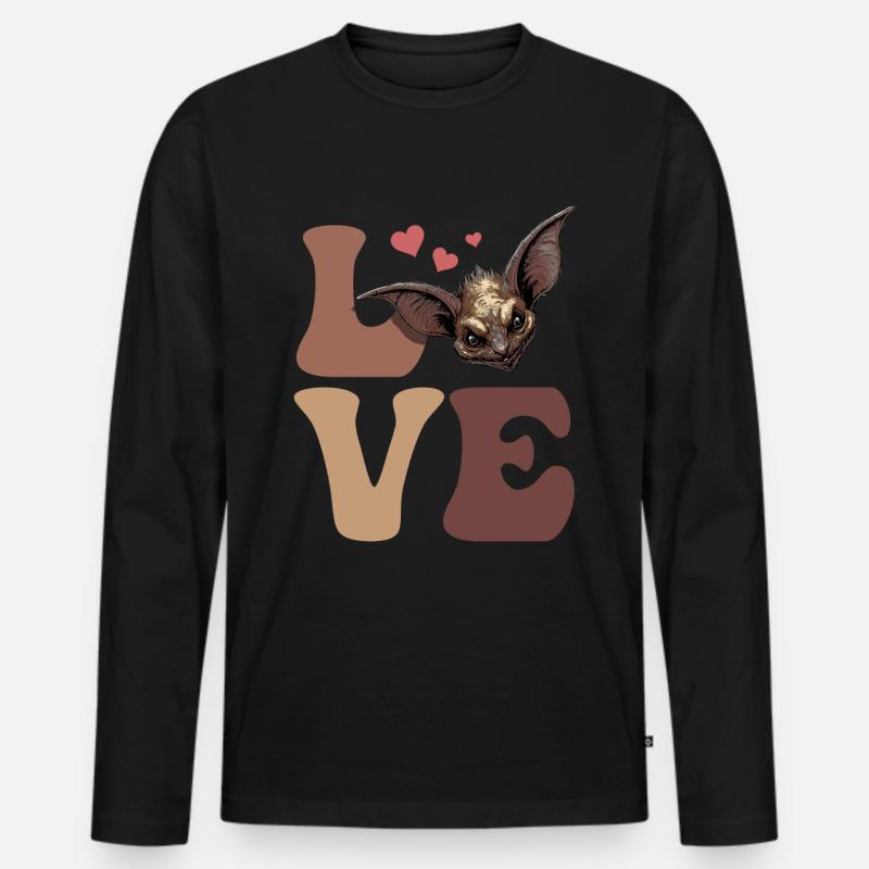 El Chupacabra Kryptide Kryptozoologie LIEBE - Männer Premium Bio Langarmshirt - Schwarz