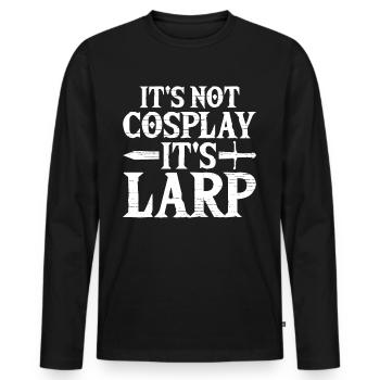 Live-Action-Rollenspiele - Männer Premium Bio Langarmshirt - Schwarz - Vorne - Nico (187cm)