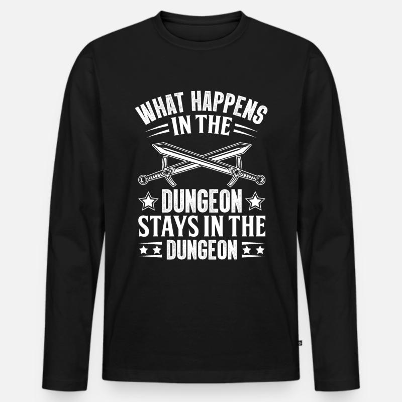 LARP Live-Action-Rollenspiele - Männer Premium Bio Langarmshirt - Schwarz